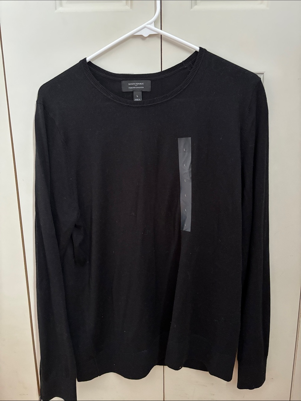 Banana Republic Black Long Sleeve Crewneck Shirt